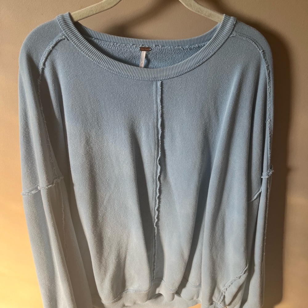 Free People sweatshirt blue xs oversized